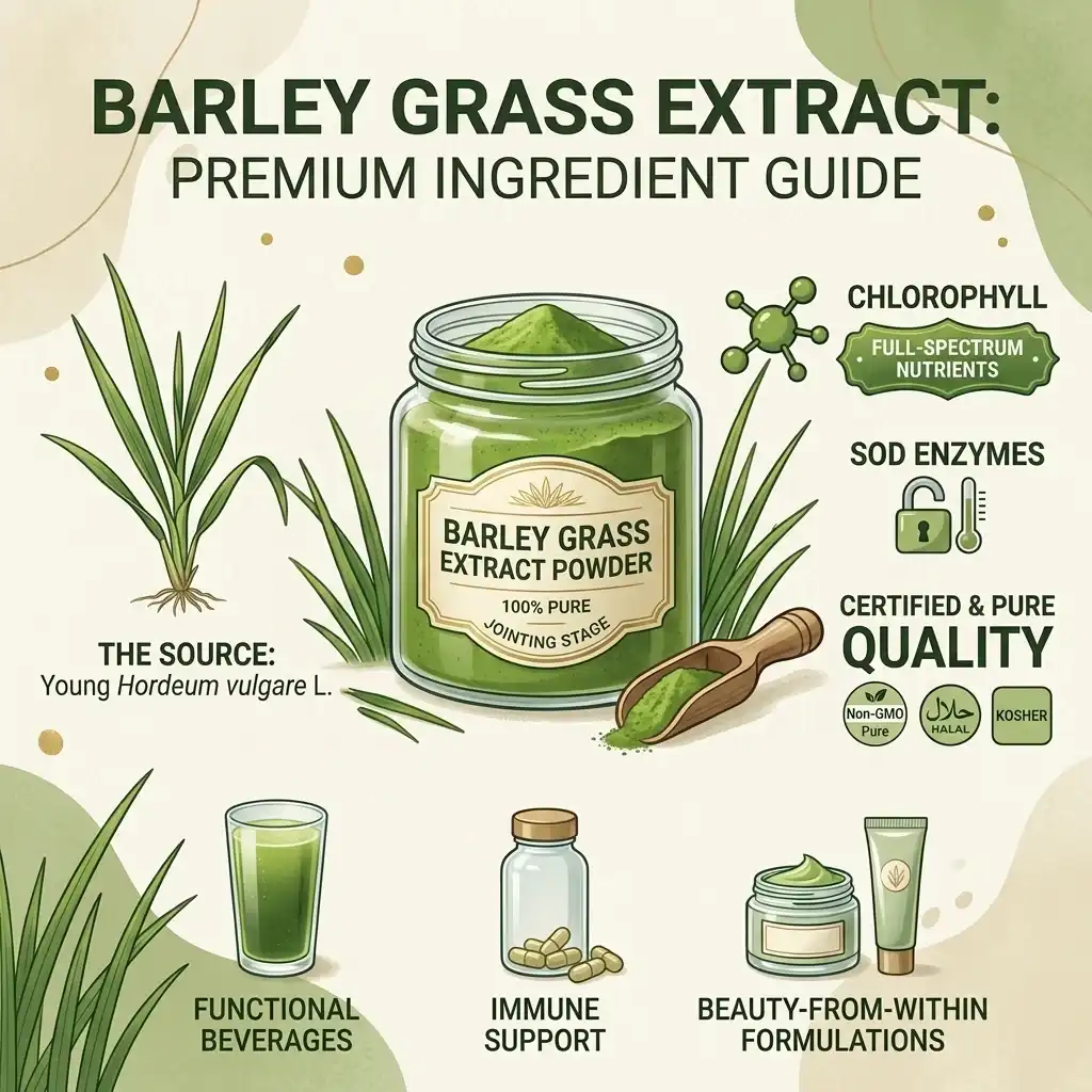 Barley Grass Extract: Benefits, Uses & Types Explained Barley Grass Extract: Benefits, Uses & Types Explained